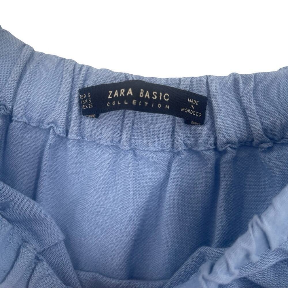 Zara off the shoulder romper jumpsuit baby blue small - Picture 4 of 7